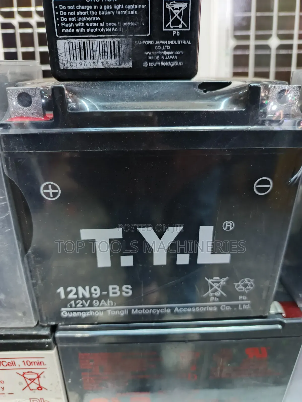 TYL 9ah 12V Motorbike Battery