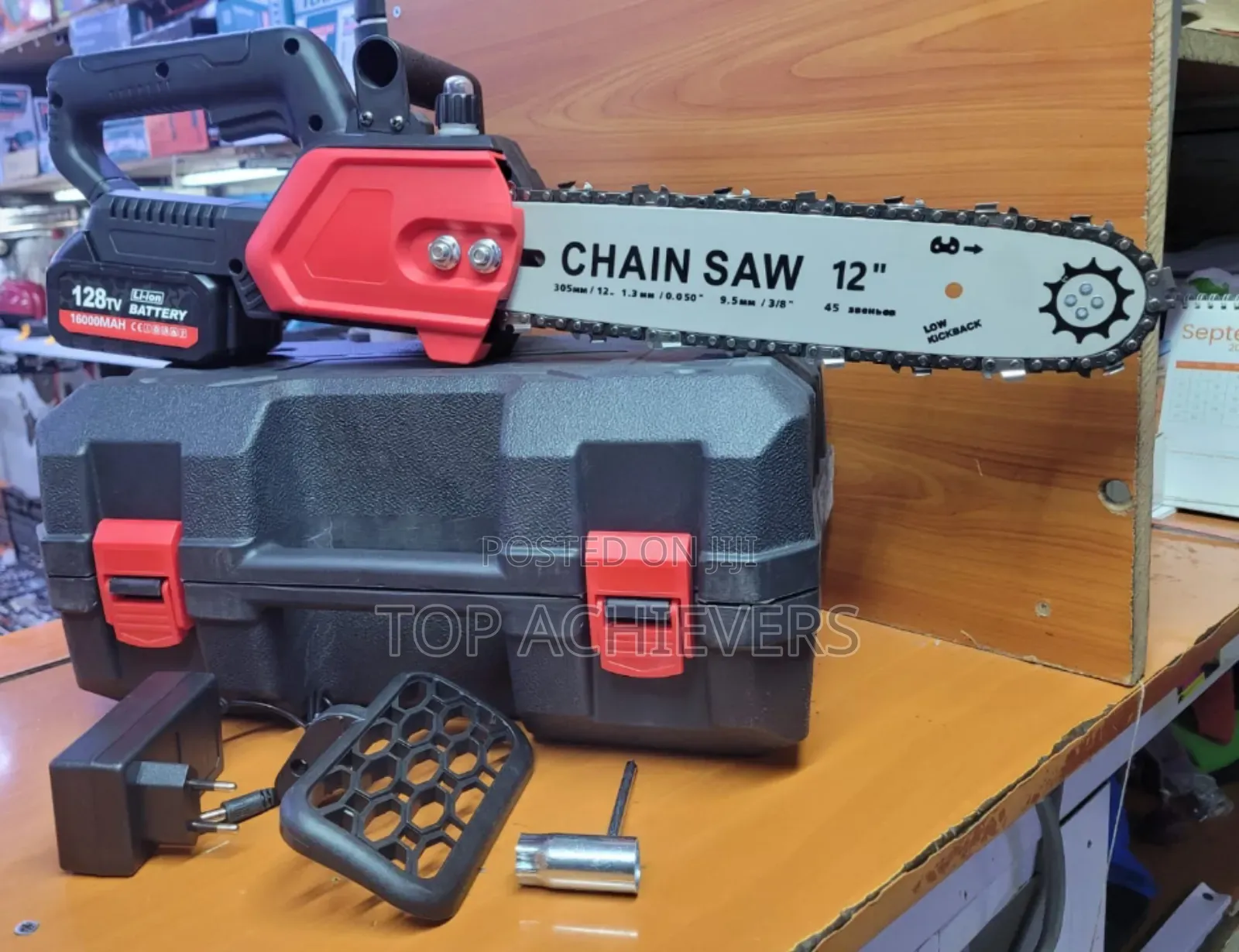 12 Inch Best Powerful Electric CORDLESS CHAINSAW 2batteries