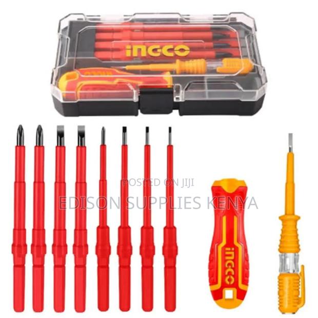 INGCO Insulated Screwdrivers Set 10pcs Interchangeable Set - thumbnail 3