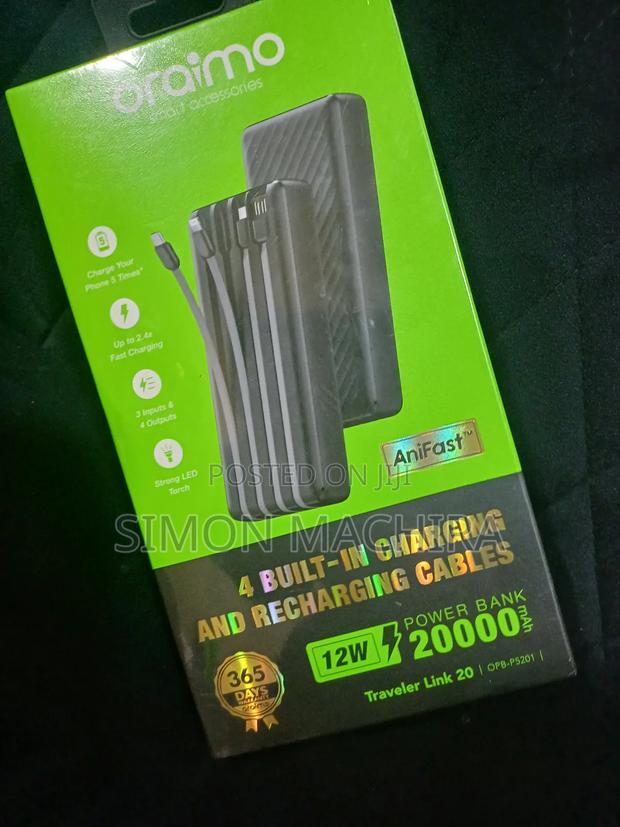 Best Quality Oraimo Power Bank 20000mah - thumbnail 3