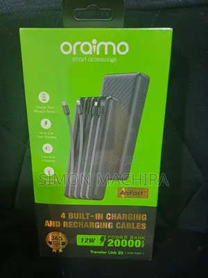 High Capacity Oraimo Powerbank 20000mah With Torch