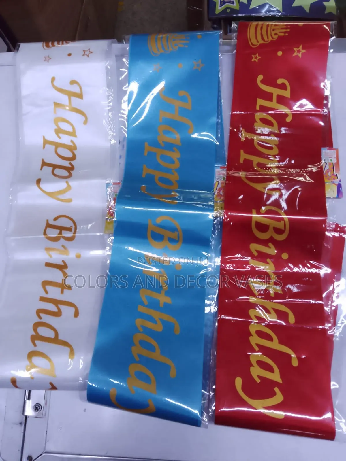 Happy Birthday Sashes
