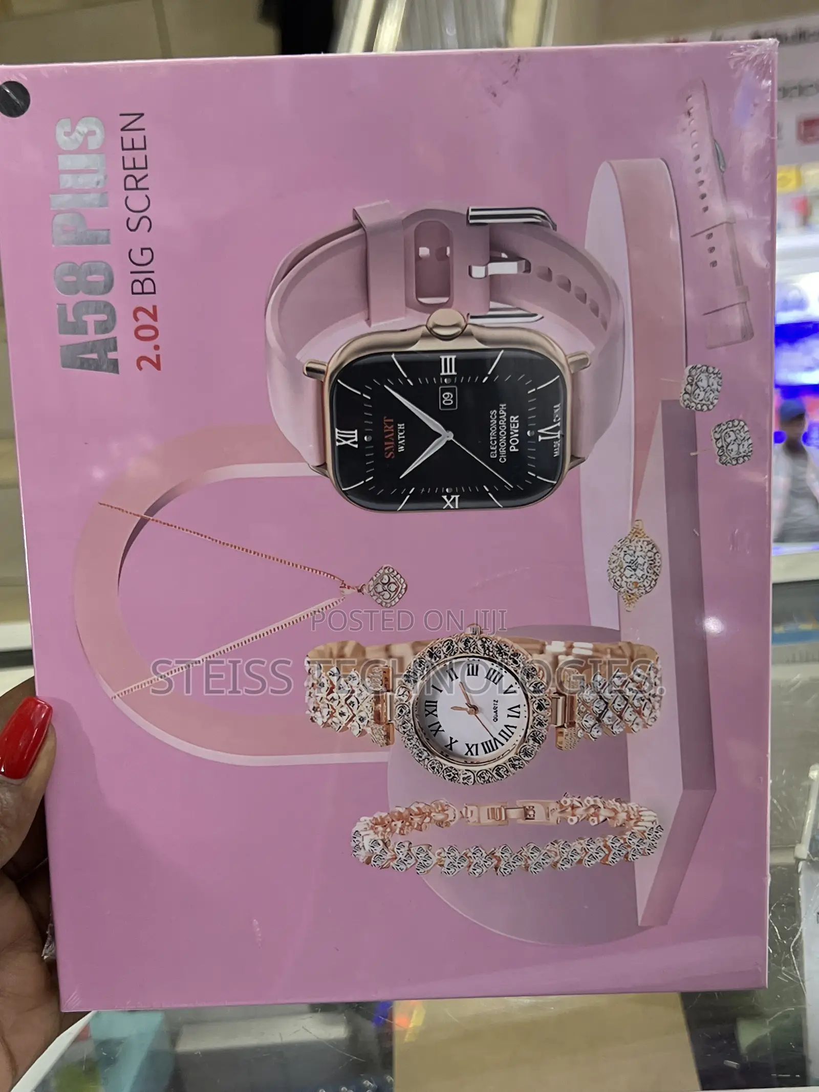 A58 Plus Big Screen Smartwatch.