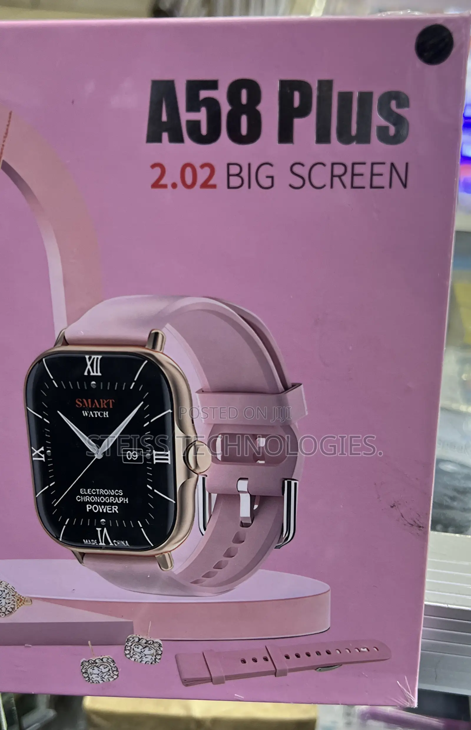 A58 Plus Big Screen Smartwatch.