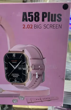 A58 Plus Big Screen Smartwatch.