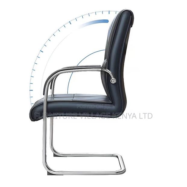Executive High-Back Leather Office Guest Chair - thumbnail 4