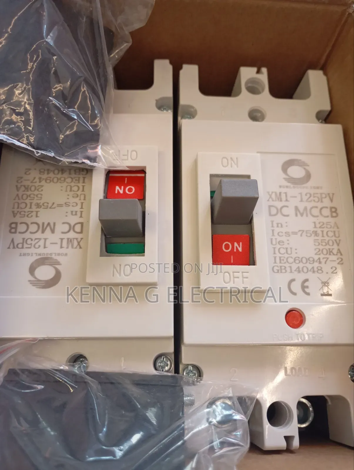 2P McCb 125A 550V Solar Battery Protection Switch
