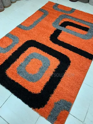 Orange and Grey Viva Elegant House Carpet