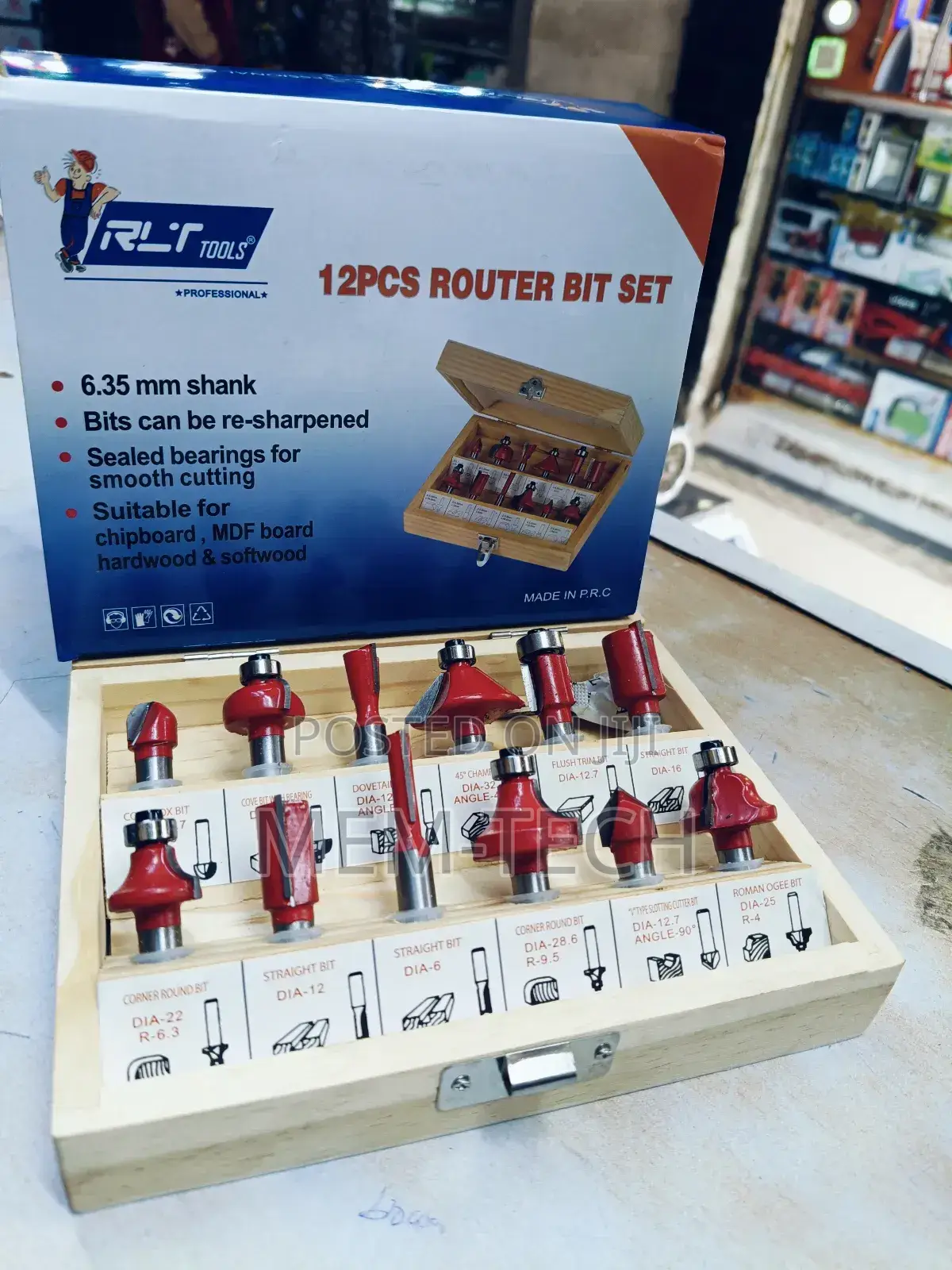 12pcs Router Bit Set