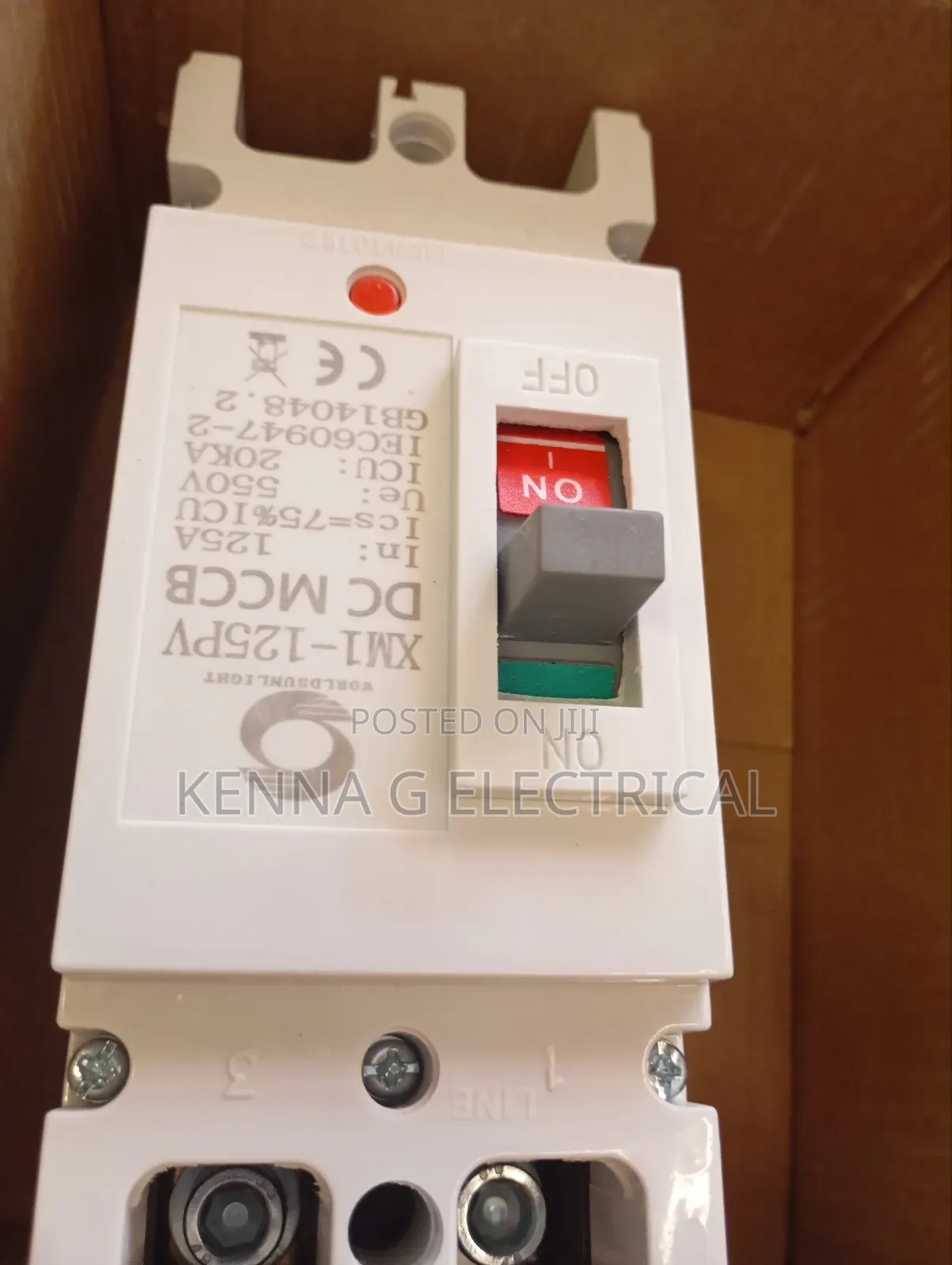 2P DC Circuit Breaker 550V 125A