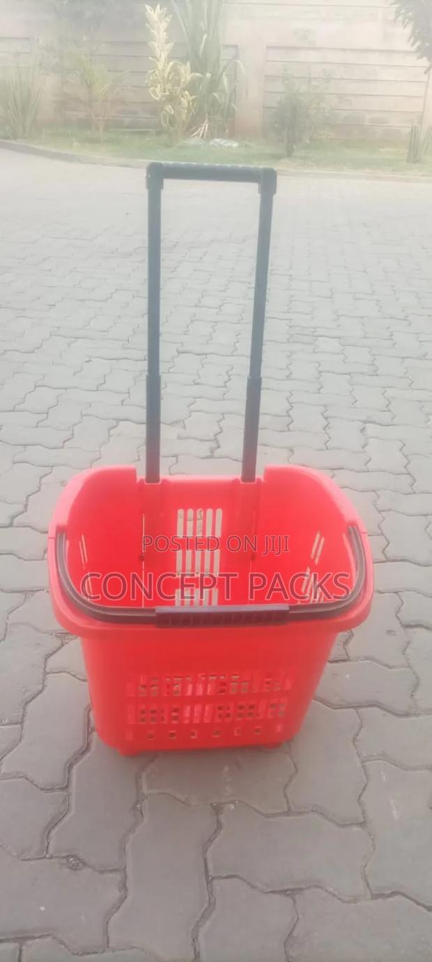 Plastic Basket Trolley Basket.