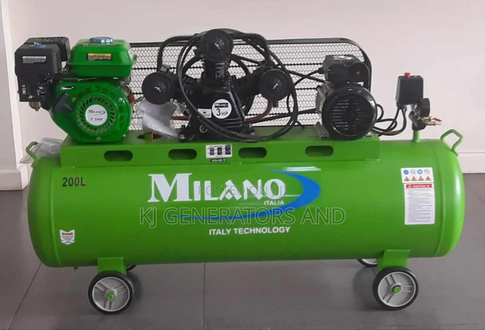 200litres Double Power Compressor Milano