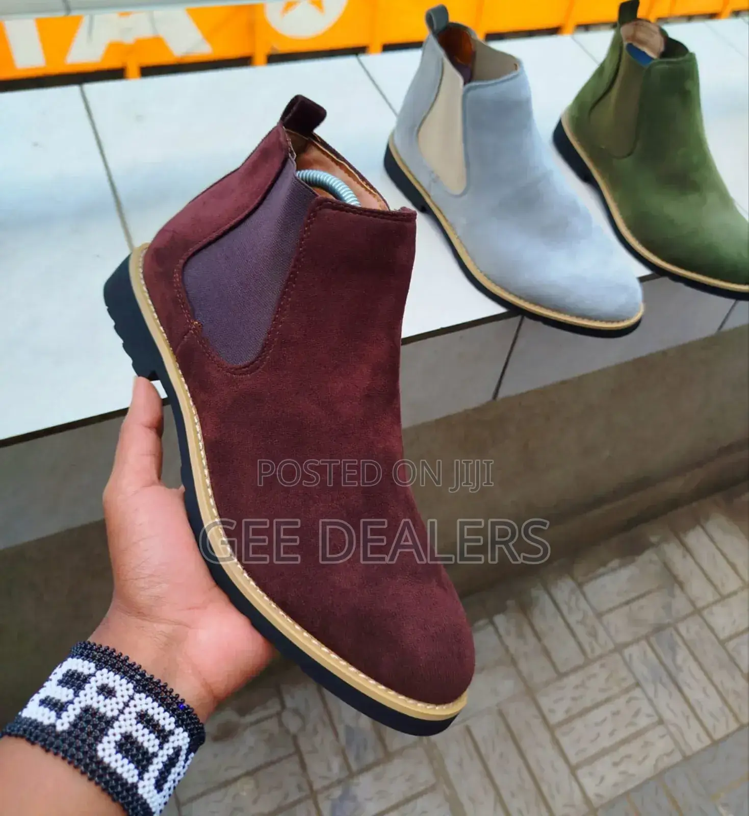 Men Boots-Suede Chelsea Boots, Official Shoes