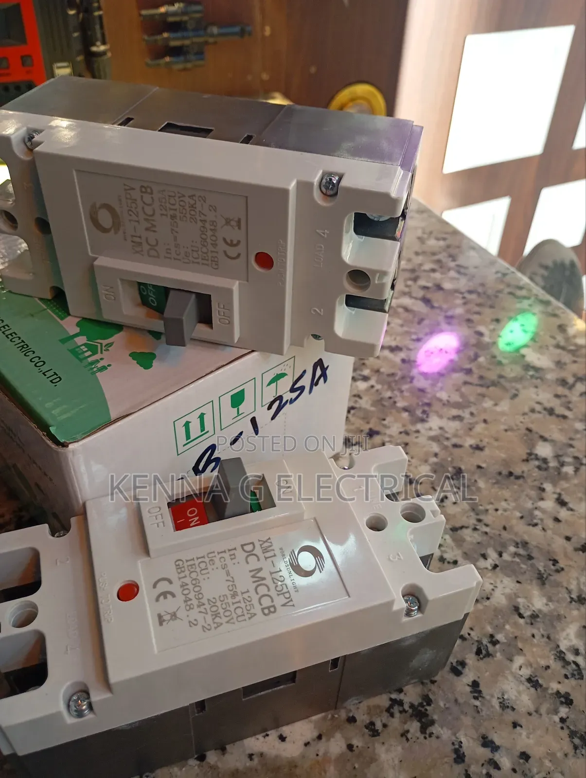 Switch 2P 550V 125A Solar DC 2pole McCb