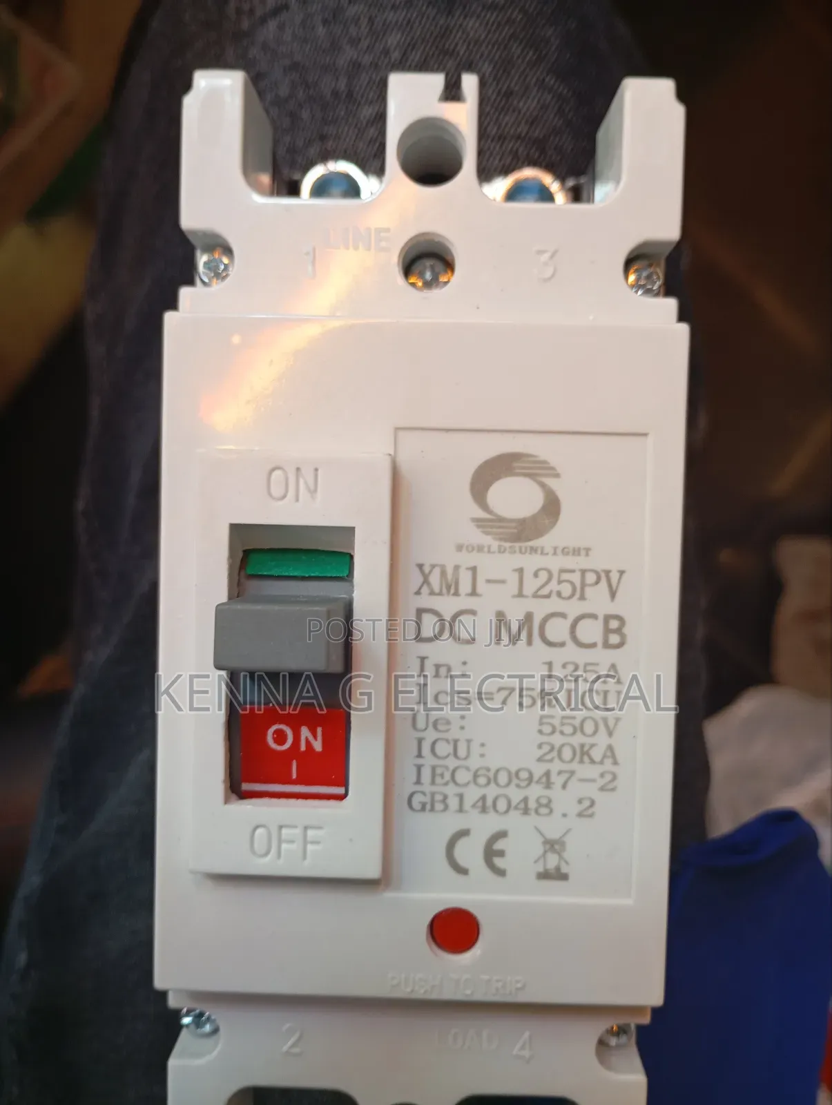 DC McCb 2P 550V /125a Solar System