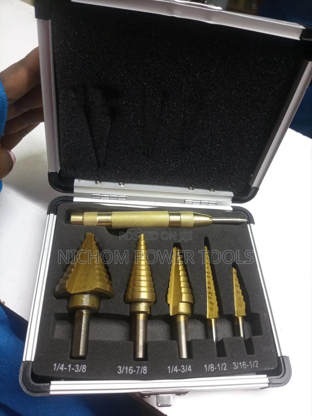 6pcs Titanium Metal Drill Step Bits/Metal Drill Step Bits