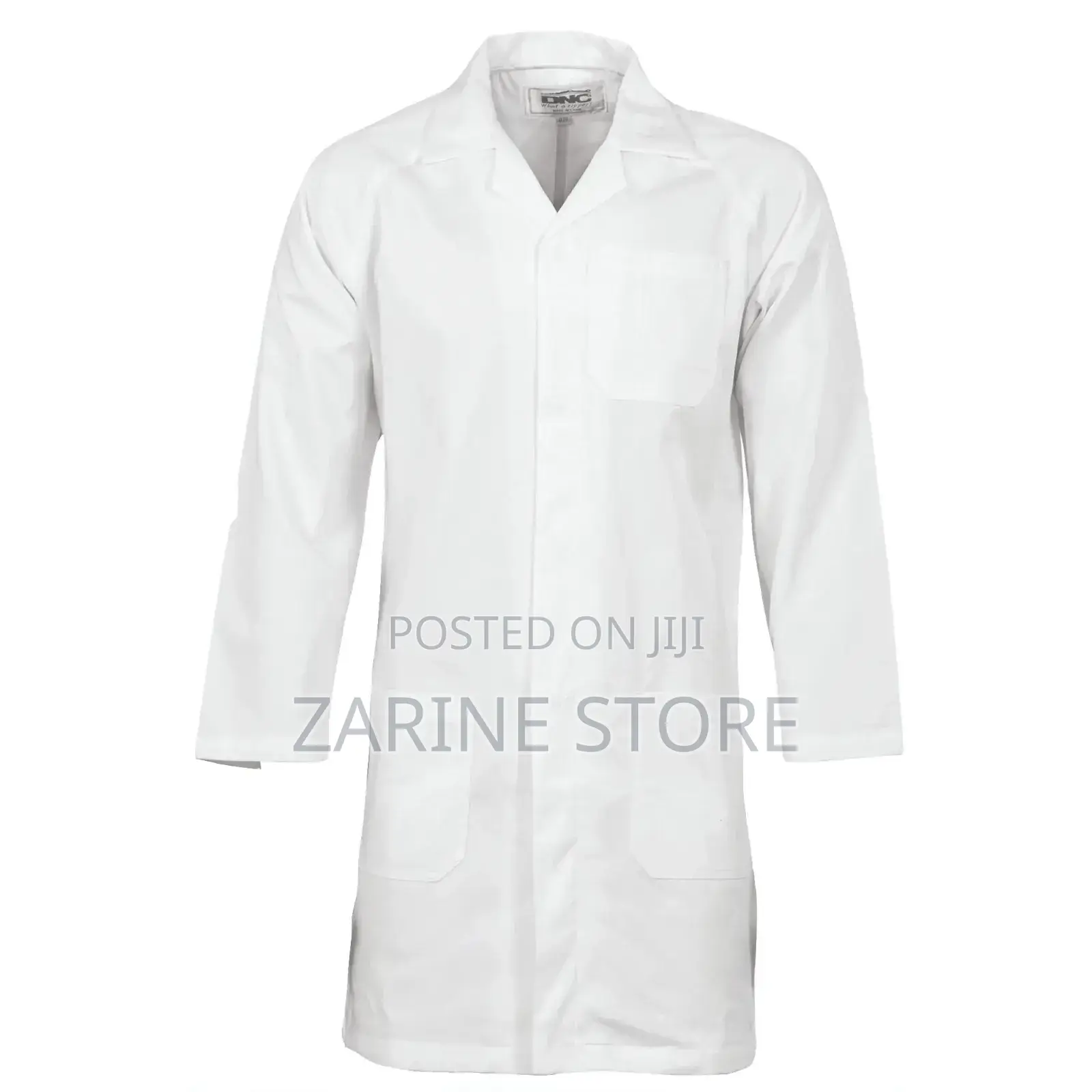 Pure Cotton White Dust Coat XL, Large, Medium and Small Size