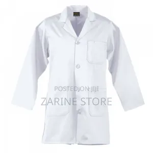 Pure Cotton White Dust Coat XL, Large, Medium and Small Size