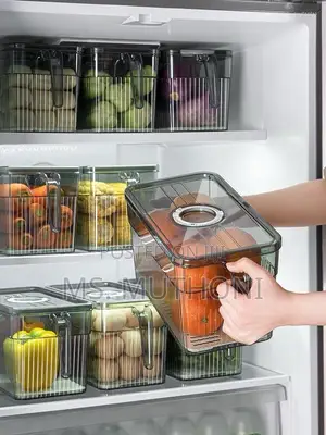 Acrylic Fridge Organizers With Handle Drainer 5ltr /3 LTR