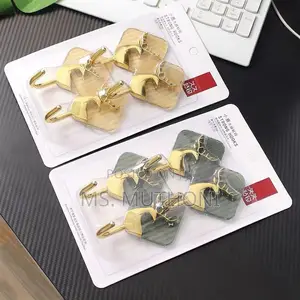 4pc Beautiful Acrylic Strong Hooks