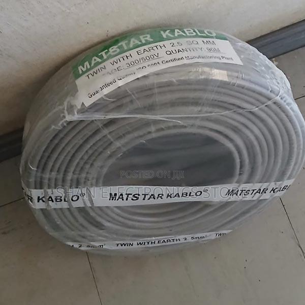 ## 2.5mm Twin With Earth Cable Grey (90 MTR Roll) - main view