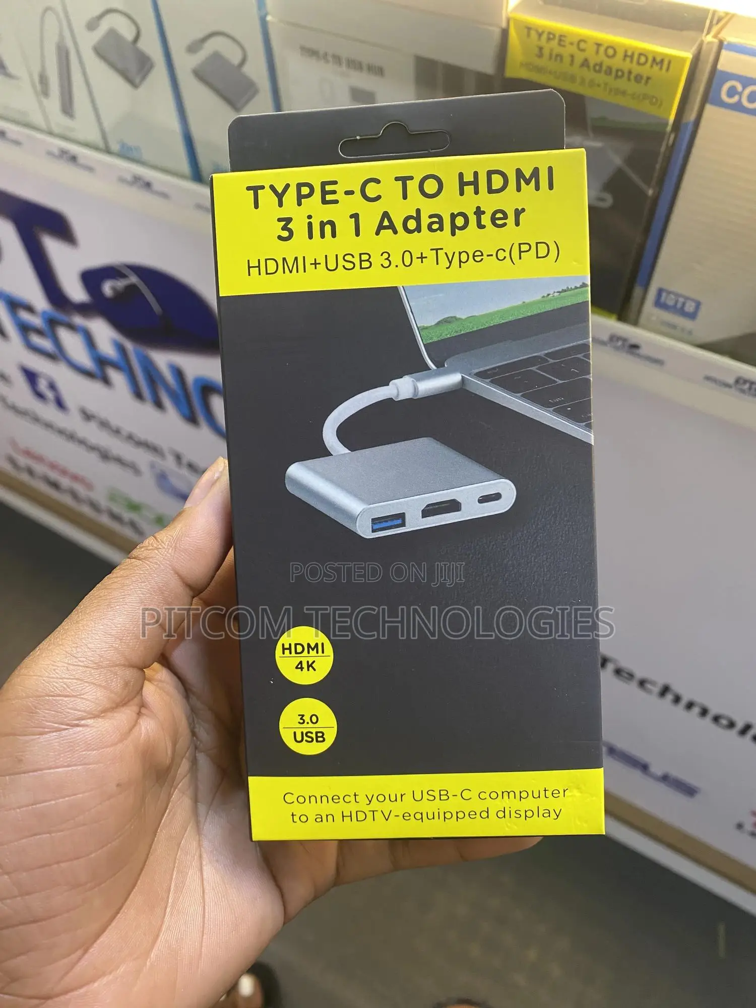 Type -C to Hdmi 3 in 1 Hub