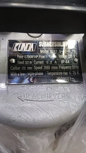 1hp Submersible Water Pump