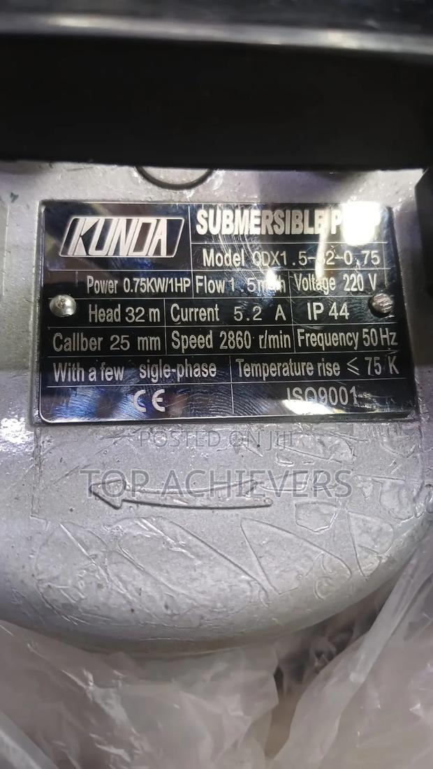1hp Submersible Water Pump - thumbnail 2