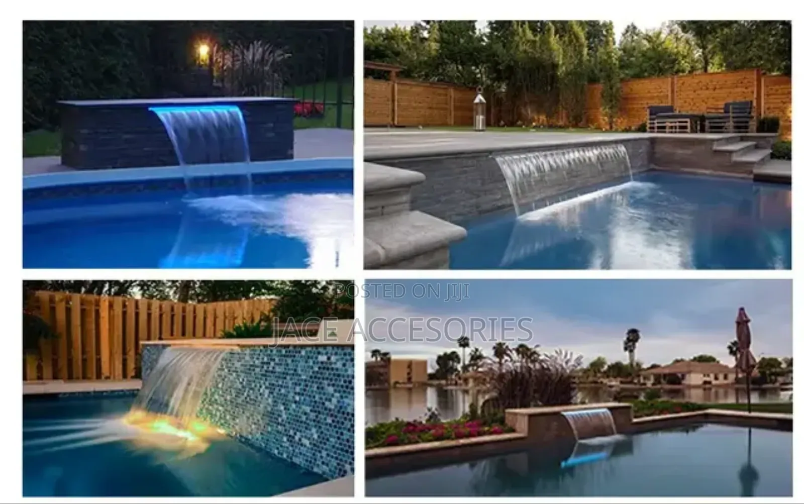 Water Cascade Waterblade Swimming Pool