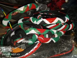 Kenyan Beaded Steering Cover