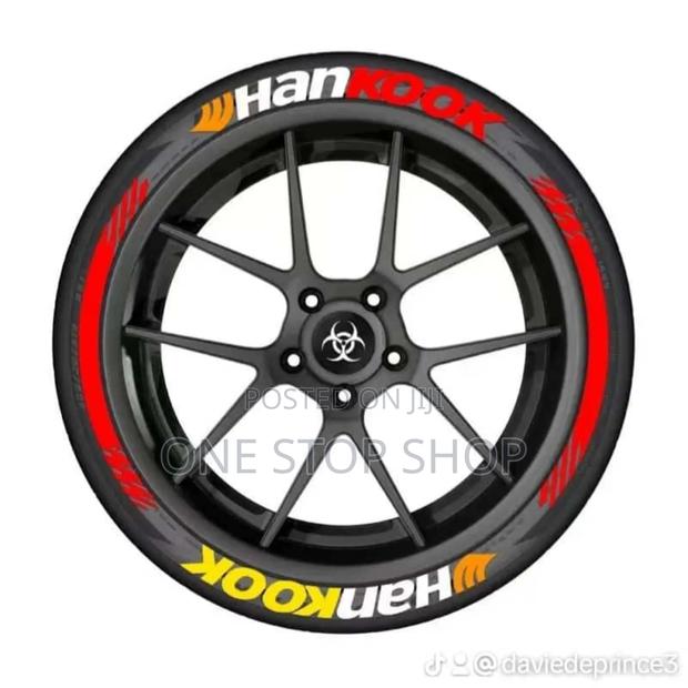 8pc Hankook Colored Tire Stickers