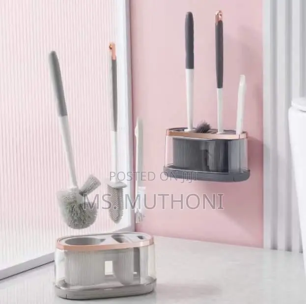 Premium 5 in 1 Cleaning Toilet Brushes and Drying Holder