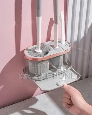Premium 5 in 1 Cleaning Toilet Brushes and Drying Holder
