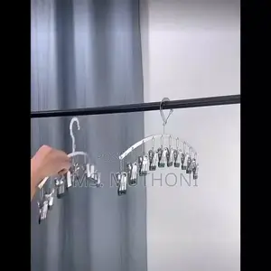 10pegs Stainless Steel Clothes Drying Hanger*
