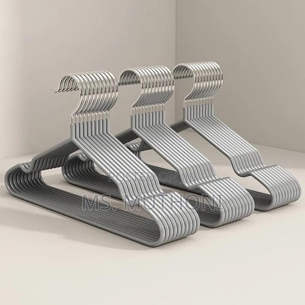 *10pcs/Set Anti-Slip Quality Hanger* Black,White Grey - thumbnail 4
