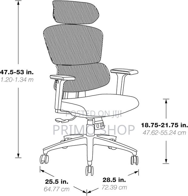 Office Seat, Manager's Office Chair With Adjustable Arms - thumbnail 7