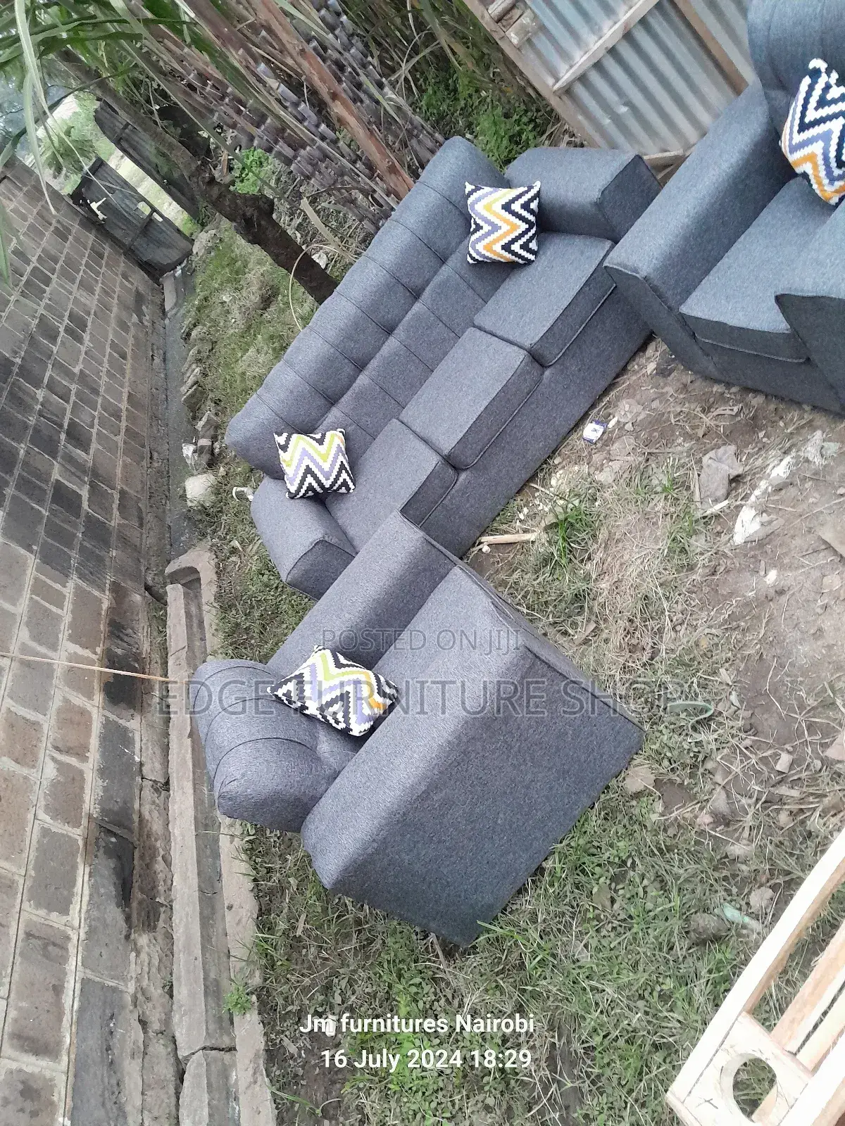 Grey 5seater Sofa Set on Sell