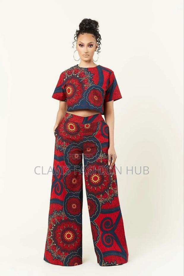 2 Piece Ankara Trouser Suit for Ladies - main view