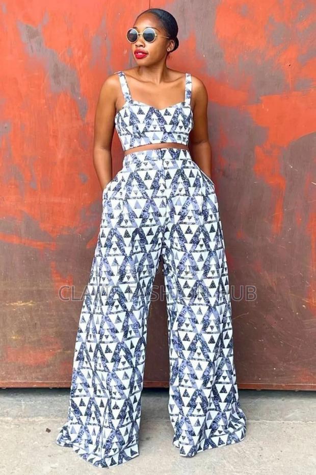 2 Piece Ankara Trouser Suit for Ladies - thumbnail 2