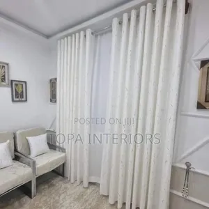 White With Gold Velvet Window Curtains for Living Room Decoration