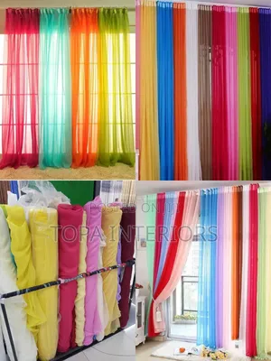 Light Window Sheers Plain Colour Window Sheers