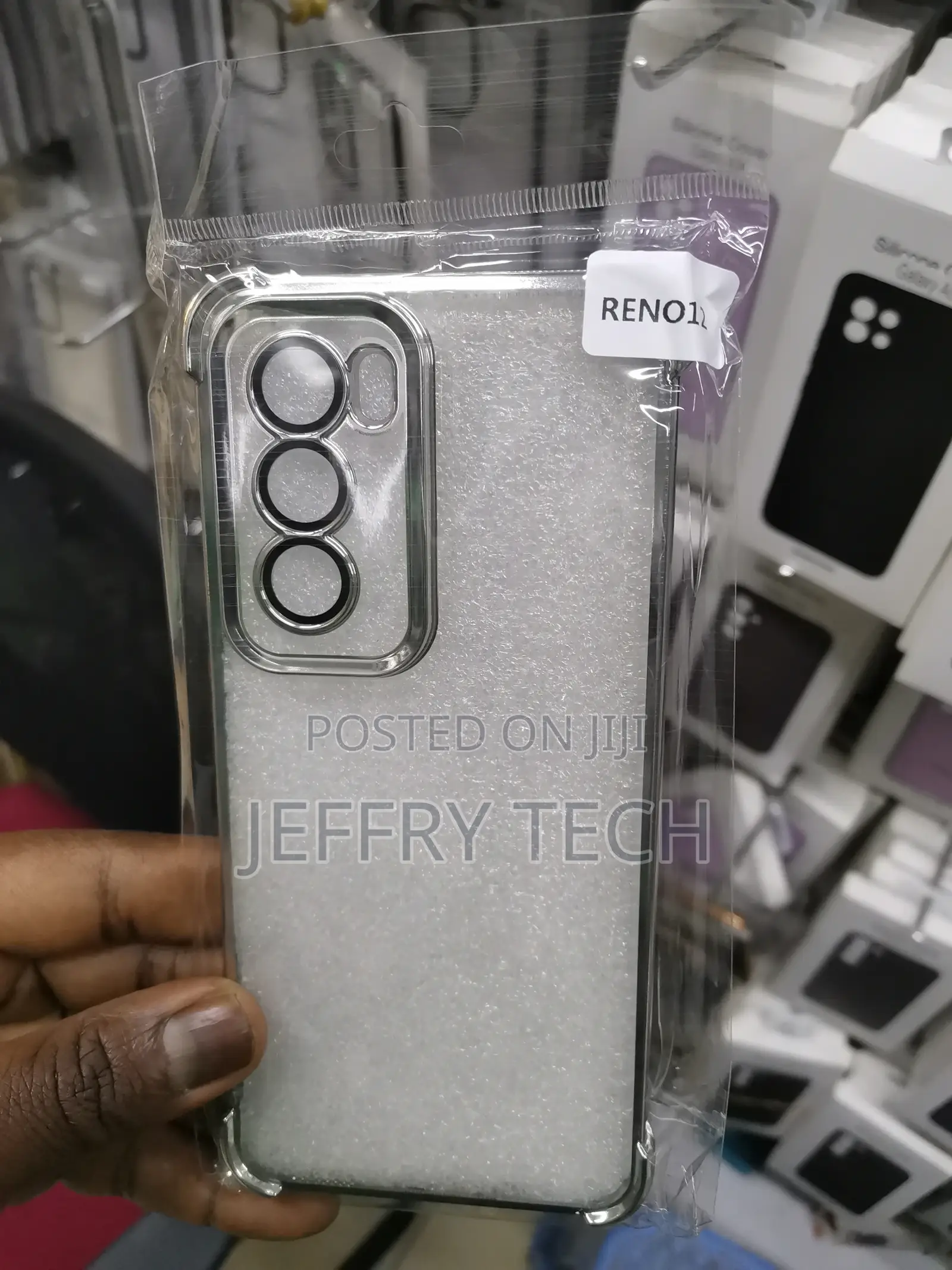 OPPO Reno 12 Original Transparent Back Cover TRANZO