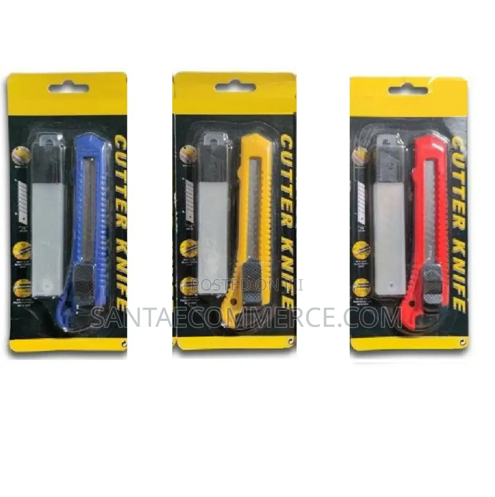 Heavy Duty 2 Piece Retractable Cutter With Replacement Blade