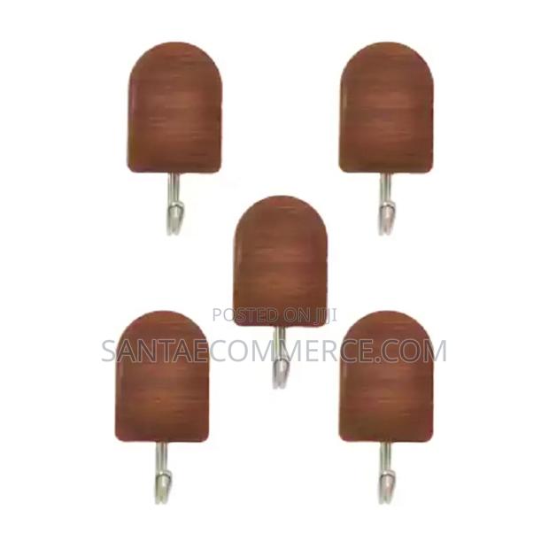 Wooden Print Adhesive Wall Hooks - main view