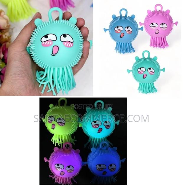 Light Up Squishy Stress Relief Puffer Ball - main view