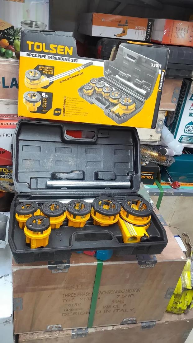 Tolsen 9pcs Pipe Threading Set