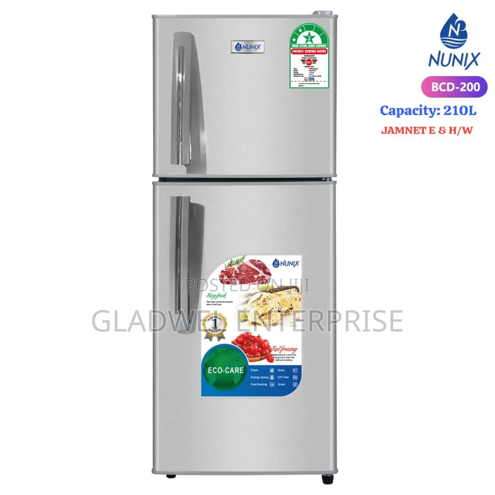 2 Door Fridge With Freezer
