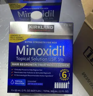 Minoxidil 5% Hair Regrowth Treatment for MEN With Freeroller