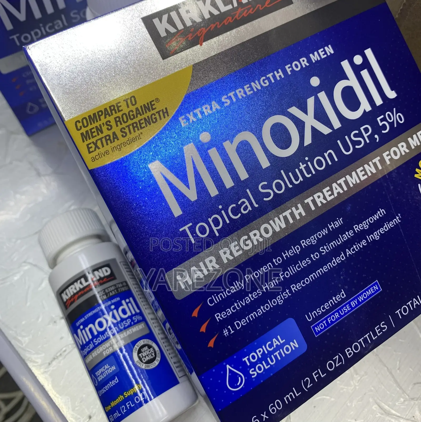 Minoxidil 5% Hair Regrowth Treatment for Men With Freeroller