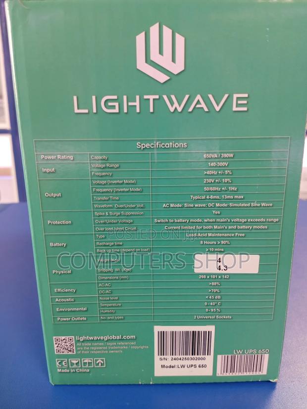 Light Wave 650 VA UPS - thumbnail 2